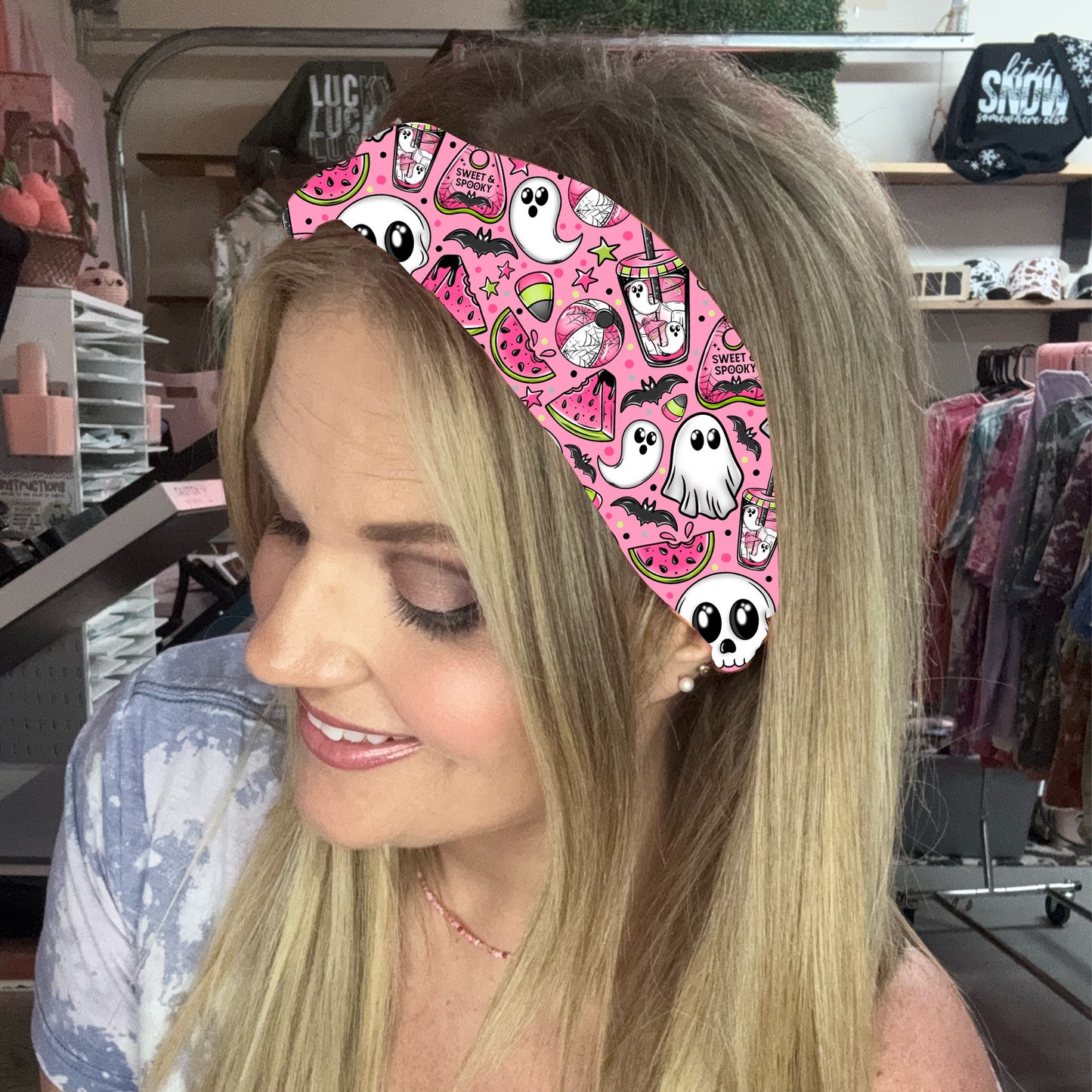 Spooky summer watermelon headband