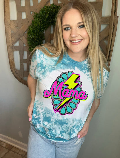 Neon and turquoise mama