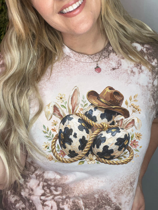 Brush Stroke Cow Print Eggs