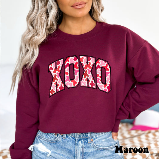 Red and Pink Camo XOXO