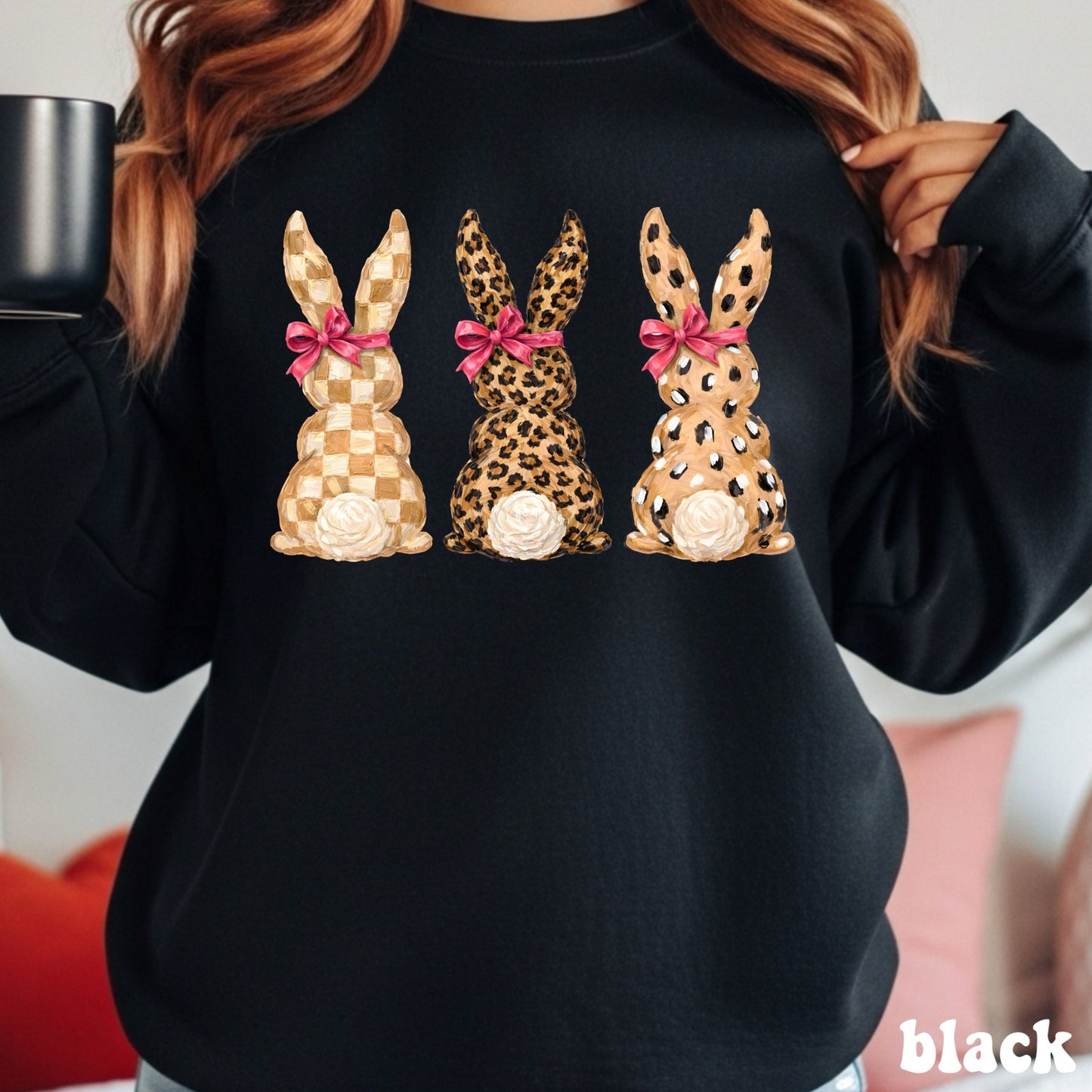 Brushstroke Leopard And Checker Bunnies