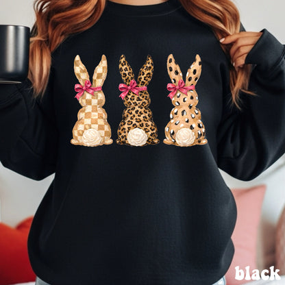 Brushstroke Leopard And Checker Bunnies