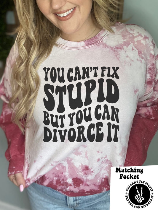 You can’t fix stupid, but you can divorce it