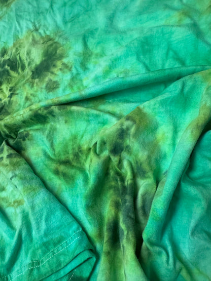 Size 5XL green dyed tee