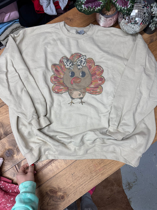Size 3XL turkey sweatshirt