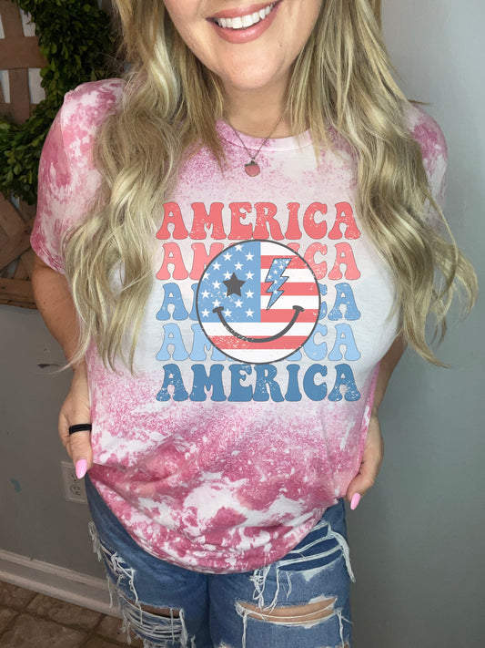 Stacked America smile