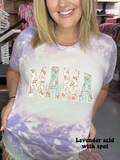 Faux Embroidered Spring Floral MAMA