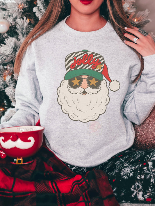 Jolly striped hat Santa
