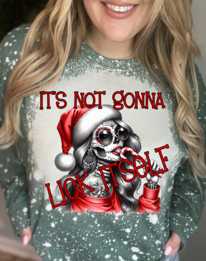 It’s Not Gonna Lick Itself Skelly Candy Cane Girl CV