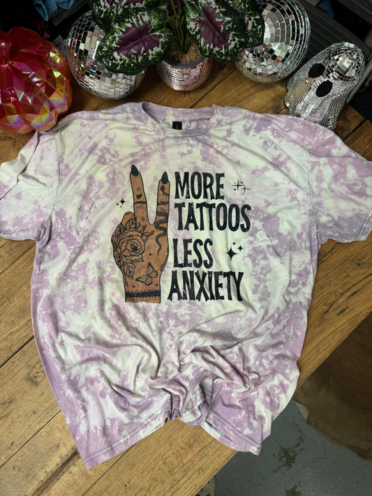 Size 2XL imperfect more tattoos less anxiety (tan skin)