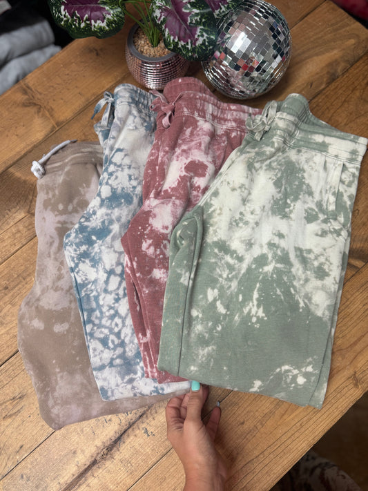 Acidwash jogger sweat pants
