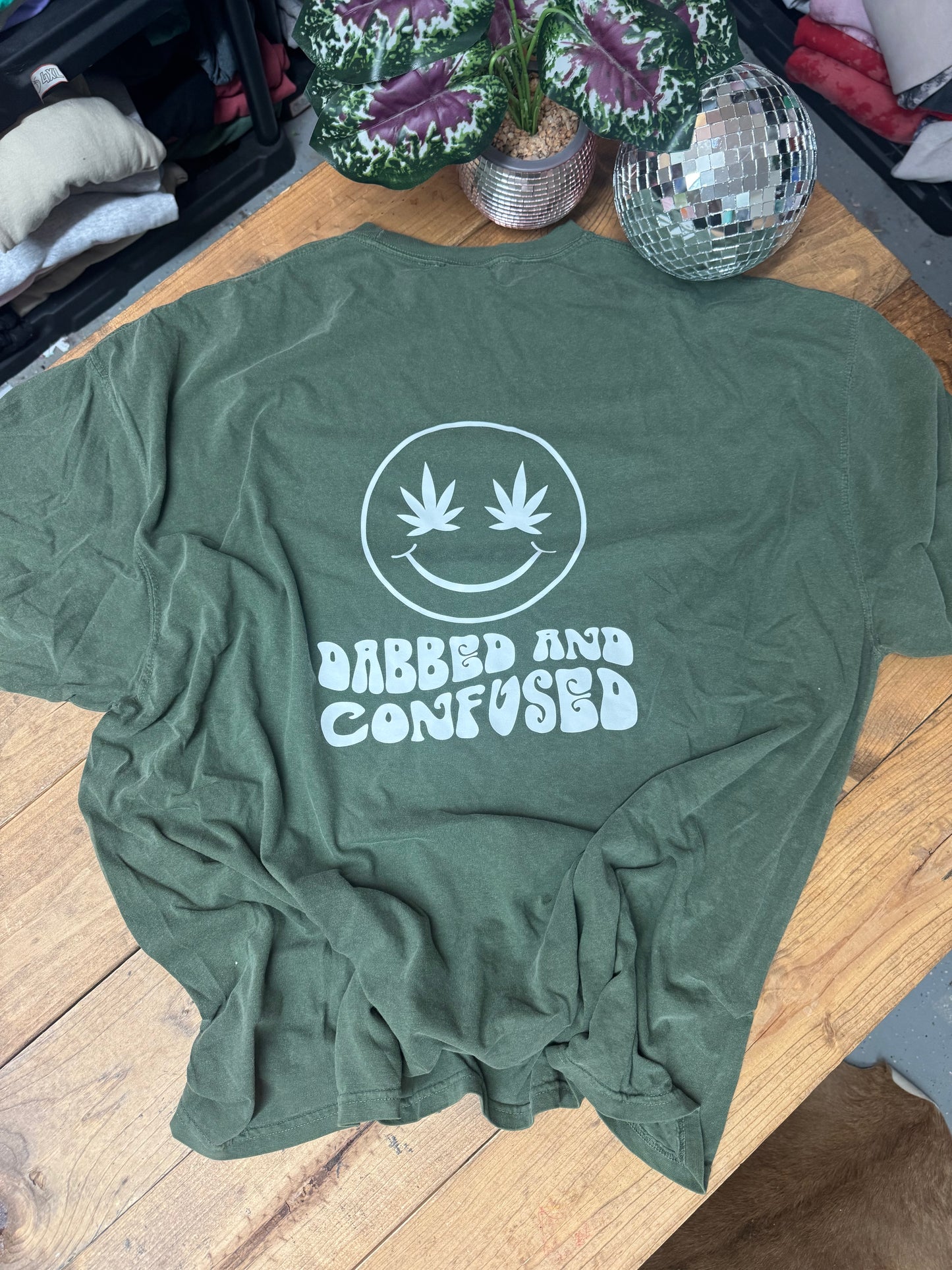 Size 4XL dabbed and confused comfort colors tee