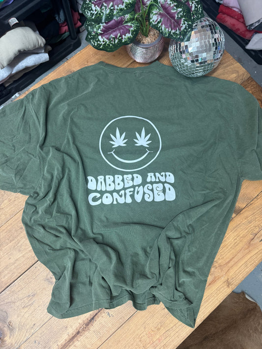 Size 4XL dabbed and confused comfort colors tee