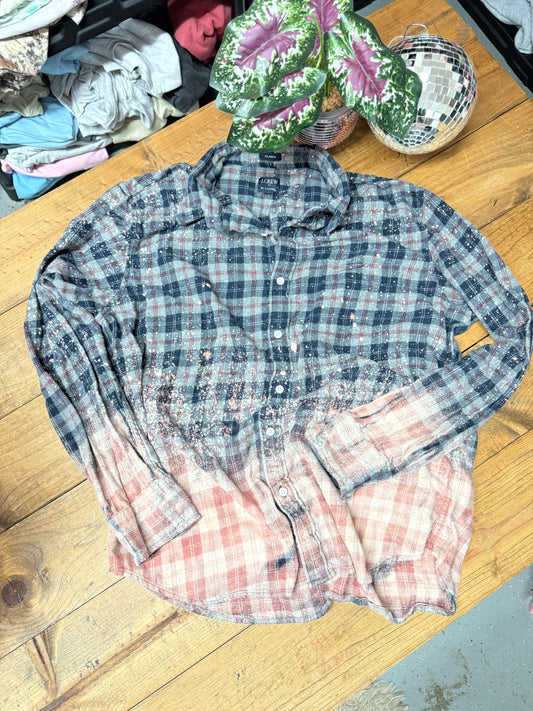 J crew XL bleached flannel