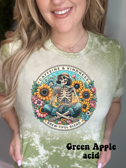 Caffeine and kindness sunflower Skelly