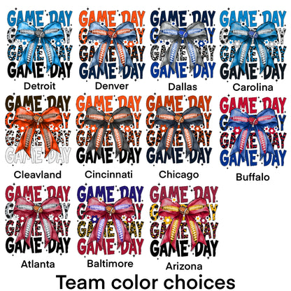 Team colors stacked game day