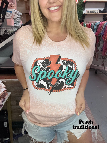 Cowhide turquoise spooky