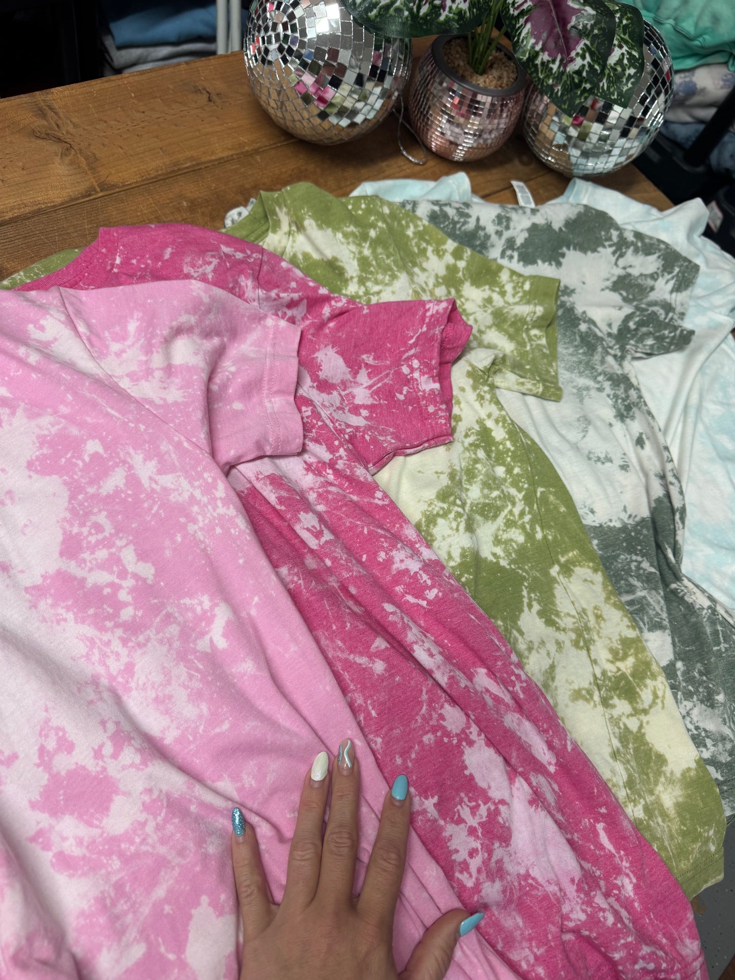 WHOLESALE Acidwash Style Bleached Tees