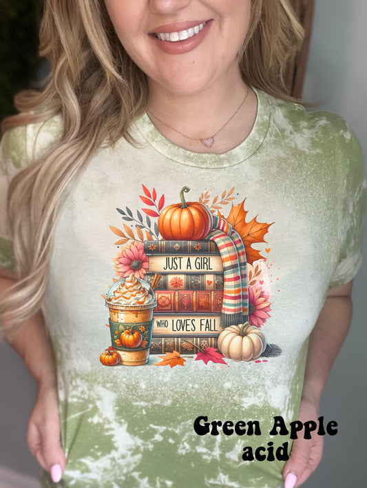 Just a girl who loves fall book stack