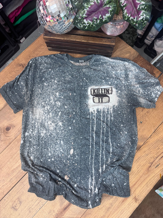 DESTASH SIZE LARGE  killin it tee