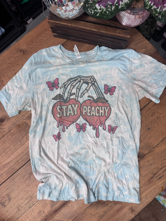 DESTASH SIZE LARGE stay peachy tee