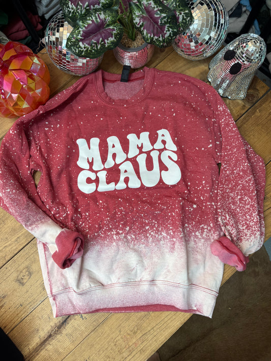 Mama claus snowy crewneck