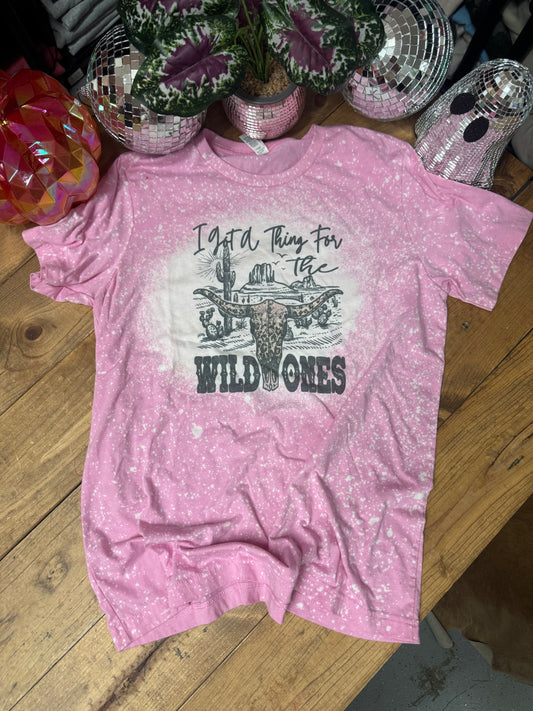 Size large pink “I got a thing for the wild ones”