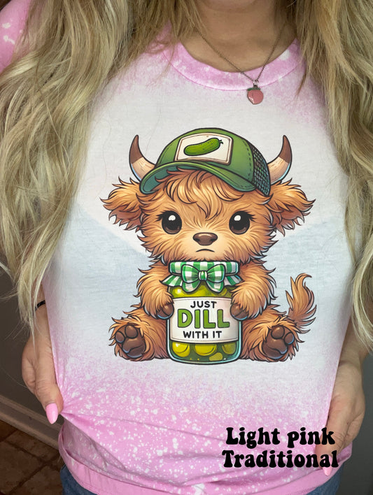 “Dill with it” cow with pickle jar