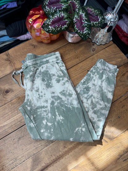 Size large sage Acidwash jogger sweatpants