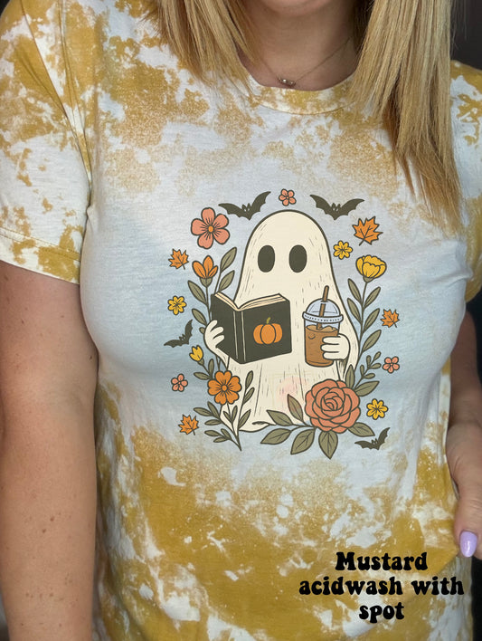 Reading iced coffee ghost