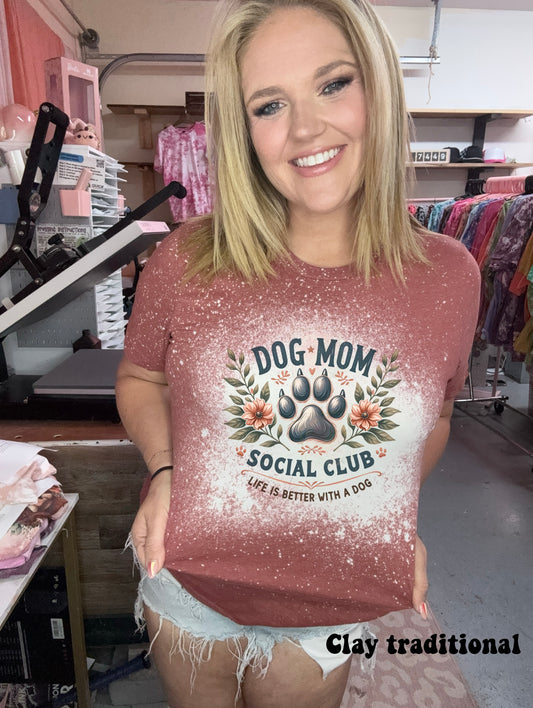 Floral dog mom social club