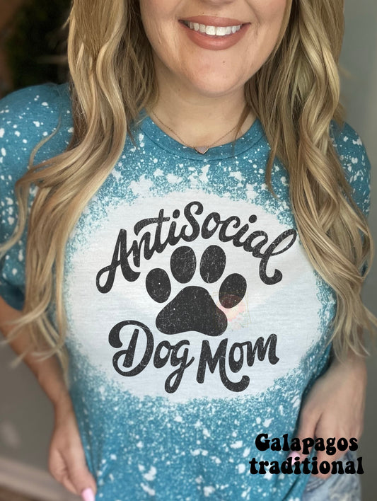 Retro antisocial dog mom