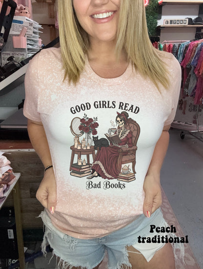 Good girls read bad books skeleton