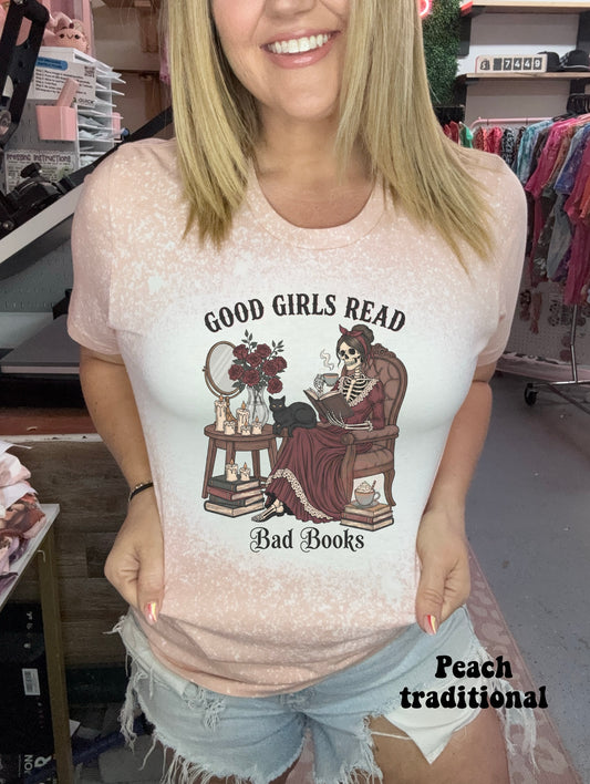 Good girls read bad books skeleton