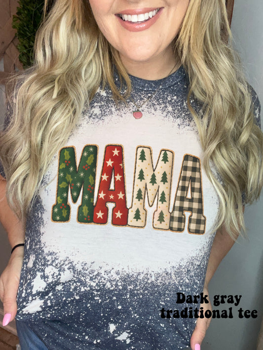 Christmas faux embroidery MAMA/MIMI/NANA/GIGI