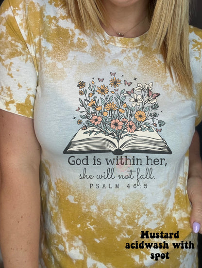 God is within her, she will not fall floral