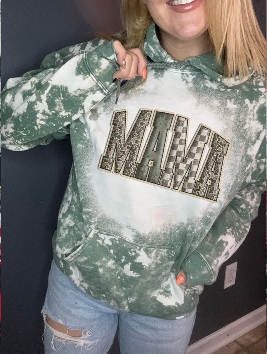Faux embroidered Camo MAMA