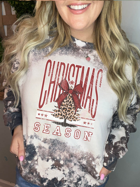 Christmas season leopard tree