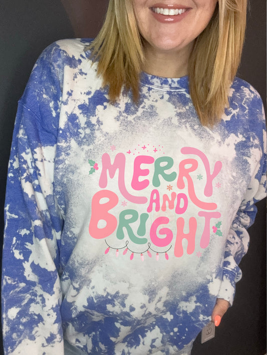 Pastel Retro Merry and bright