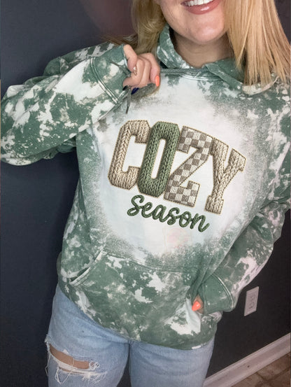 Faux cable knit cozy season