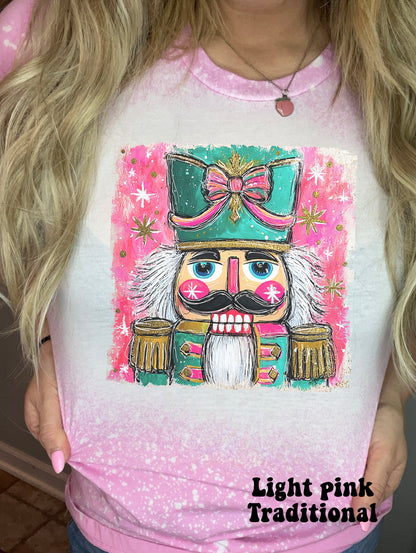 Faux glitter brushstroke nutcracker
