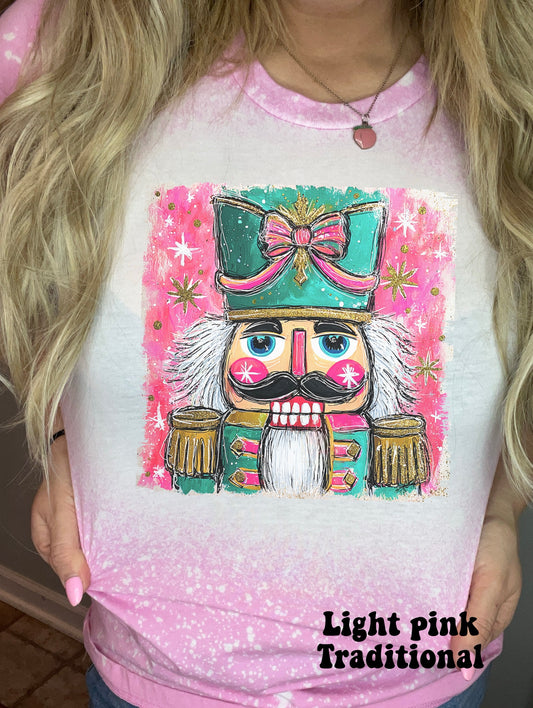 Faux glitter brushstroke nutcracker