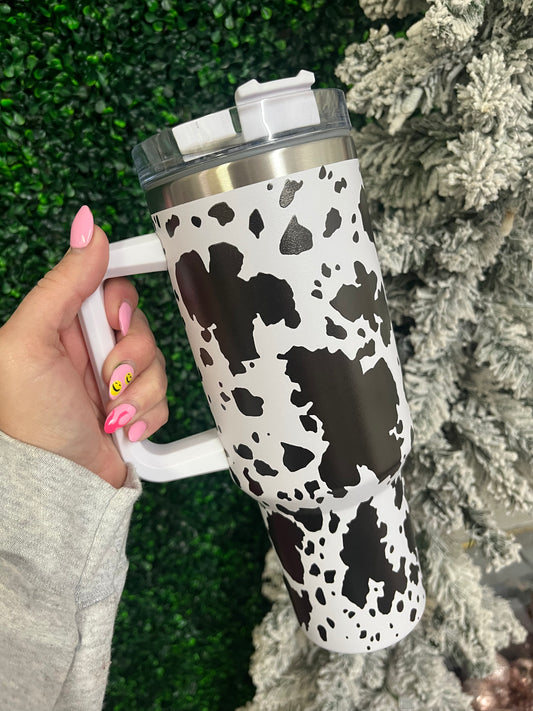 Cowhide 40 oz tumbler