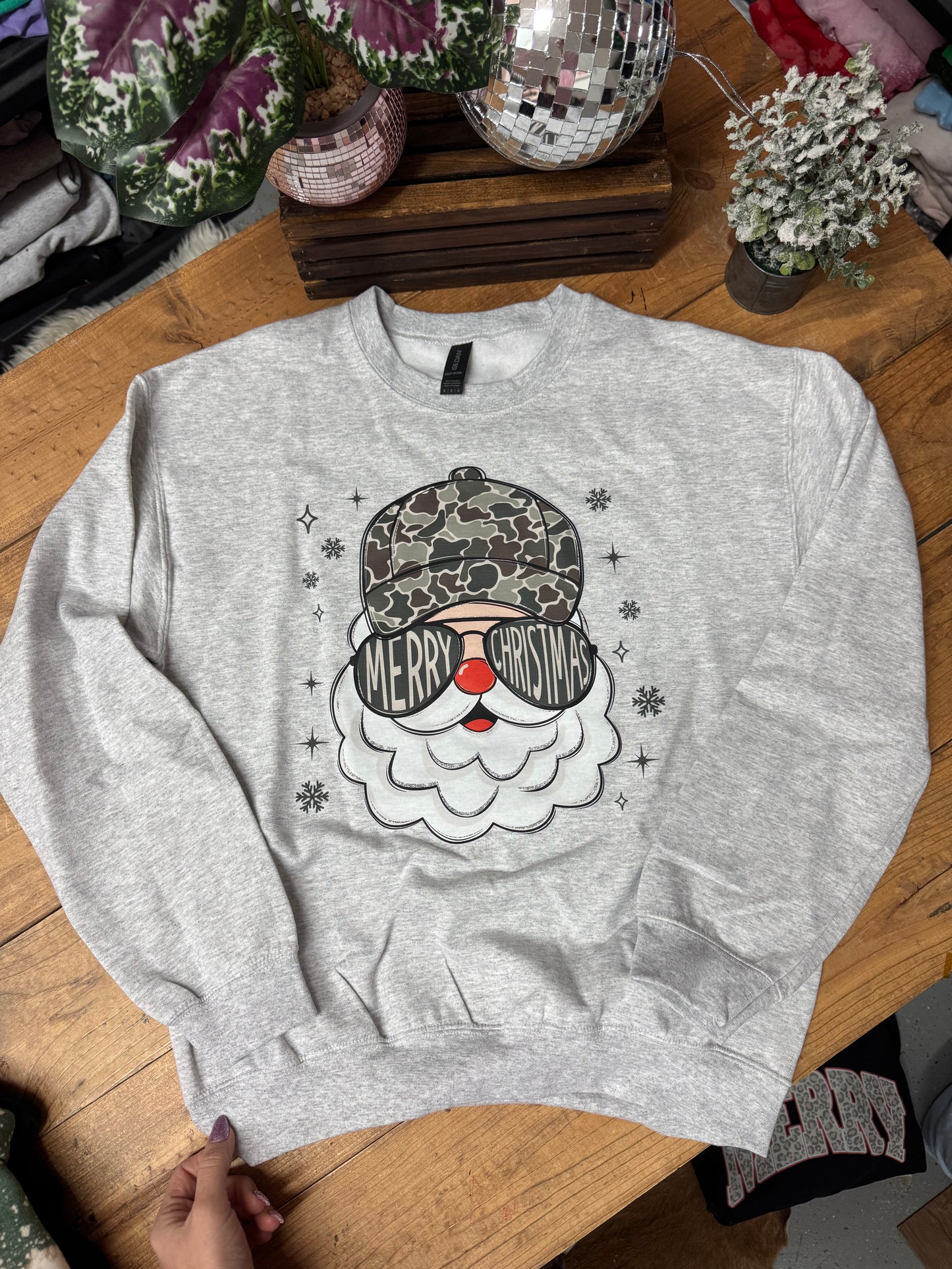 Camo Merry Christmas Santa