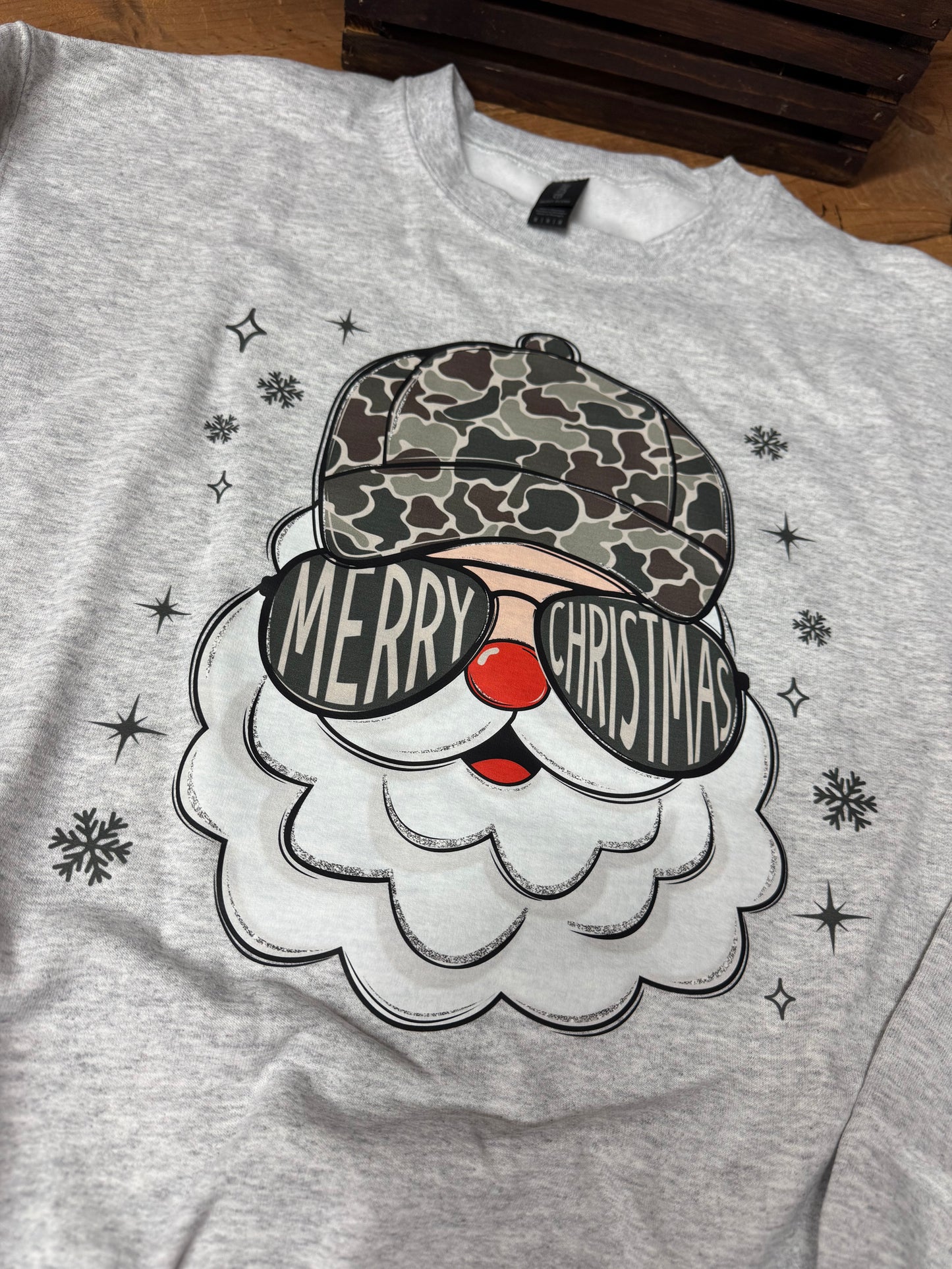 Camo Merry Christmas Santa
