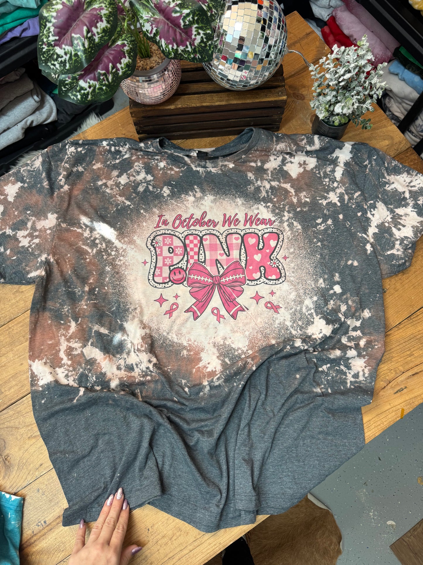 Size 4XL in October we wear pink