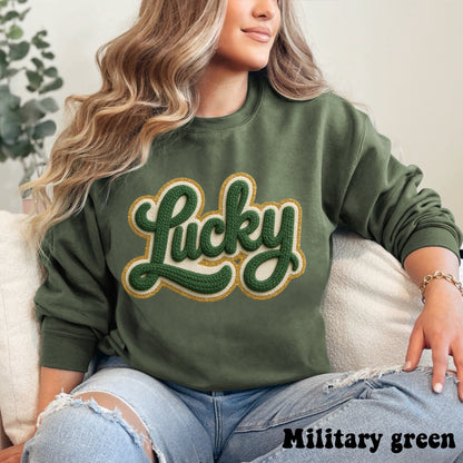 Faux Stitched Lucky