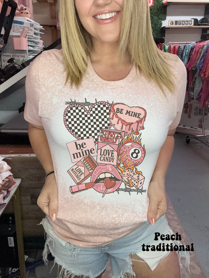 Checker Heart & Barbed Wire Valentines Collage