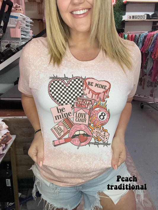 Checker Heart & Barbed Wire Valentines Collage
