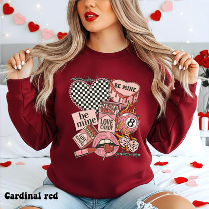 Checker Heart & Barbed Wire Valentines Collage